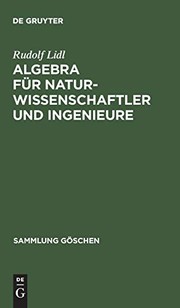 Front cover of Algebra für Naturwissenschaftler und Ingenieure by Rudolf Lidl