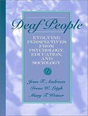 Front cover of Deaf people by Jean F Andrews