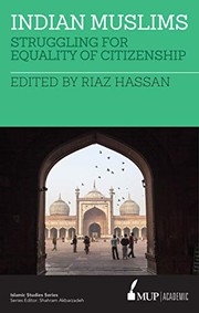 Front cover of Indian Muslims by Riaz Hassan