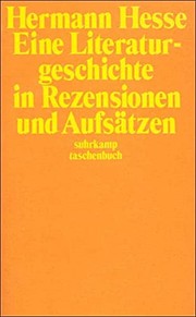 Front cover of Eine Literaturgeschichte in Rezensionen und Aufsätzen by Hermann Hesse