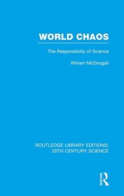Cover of World Chaos by McDougall, William