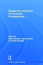 Cover of Research in practice for forensic professionals by Kerry Sheldon