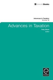 Front cover of Advances in Taxation by Toby Stock