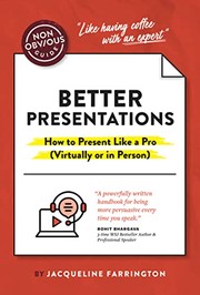 Cover of Non-Obvious Guide to Presenting Virtually (with or Without Slides) by Jacqueline Farrington