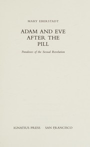 Cover of Adam and eve after the pill by Mary Eberstadt