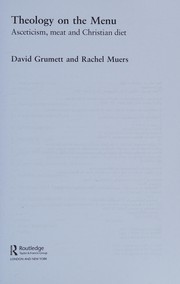 Front cover of Theology on the menu by David Grumett