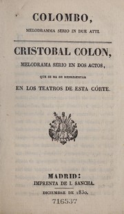 Cover of Colombo by Ramón Carnicer