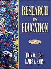 Front cover of Research in education by John W. Best