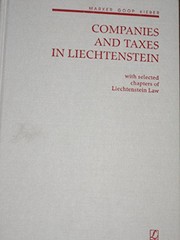 Front cover of Gesellschaften und Steuern in Liechtenstein by Peter Marxer