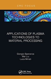 Cover of Applications of Plasma Technologies to Material Processing by Giorgio Speranza