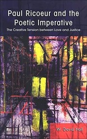 Front cover of Paul Ricoeur and the poetic imperative by W. David Hall