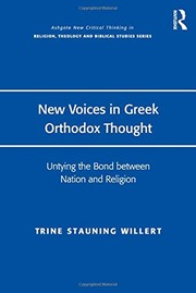 Front cover of New Voices in Greek Orthodox Thought by Trine Stauning Willert