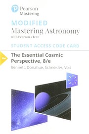 Front cover of Modified MasteringAstronomy with Pearson EText -- Standalone Access Card -- for Essential Cosmic Perspective by Jeffrey O. Bennett