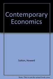 Front cover of Contemporary economics by Howard Sutton