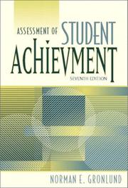Cover of Assessment of student achievement by Norman Edward Gronlund