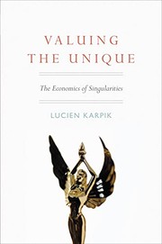 Cover of Valuing the unique by Lucien Karpik