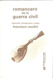 Front cover of Romancero de la Guerra Civil by Francisco Caudet