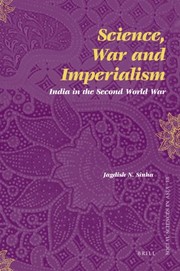 Front cover of Science, war, and imperialism by Jagdish N. Sinha