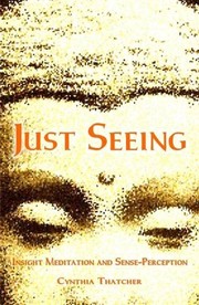 Cover of Just seeing by Cynthia Thatcher