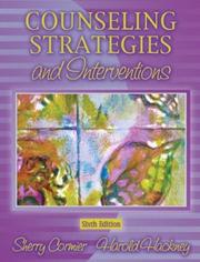 Cover of Counseling strategies and interventions by L. Sherilyn Cormier