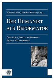 Front cover of Der Humanist als Reformator by Michael Fricke