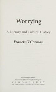 Cover of Worrying by Francis O'Gorman