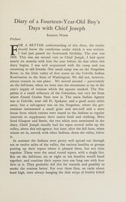 Front cover of Days with Chief Joseph by Erskine Wood