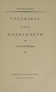 Front cover of Coleridge and Wordsworth by Paul Magnuson