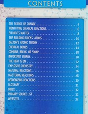 Front cover of Chemical Reactions by Rachael Morlock