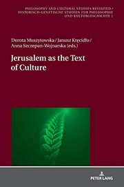 Front cover of Jerusalem As the Text of Culture by Dorota Muszytowska