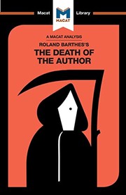 Front cover of Roland Barthes' the Death of the Author by Laura Seymour