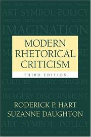 Front cover of Modern rhetorical criticism by Roderick P. Hart