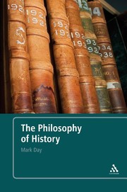 Cover of The philosophy of history by Mark Day