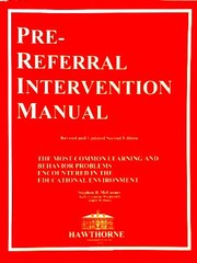 Cover of The pre-referral intervention manual by Stephen B. McCarney