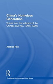 Front cover of China's homeless generation by Joshua Fan