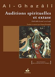 Front cover of Le livre des auditions spirituelles et de l'extase by al-Ghazzālī
