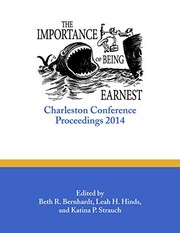 Front cover of Importance of Being Earnest by Katina P. Strauch
