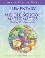 Cover of Elementary and middle school mathematics by John A. Van de Walle