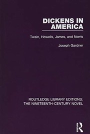 Cover of Dickens in America by Joseph Gardner