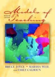 Cover of Models of teaching by Bruce R. Joyce