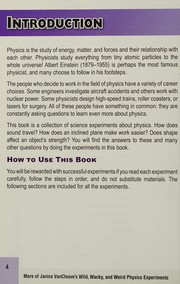 Cover of More of Janice Vancleave's Wild, Wacky, and Weird Physics Experiments by Janice Pratt VanCleave