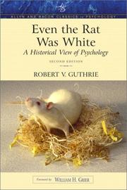 Cover of Even the Rat Was White by Robert V. Guthrie