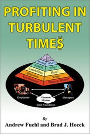 Front cover of Profiting In Turbulent Times by Brad J. Hoeck