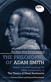 Front cover of The philosophy of Adam Smith by Vivienne Brown