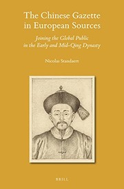 Front cover of Chinese Gazette in European Sources by Nicolas Standaert