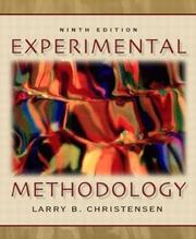 Cover of Experimental methodology by Larry B. Christensen