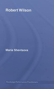 Cover of Robert Wilson by Maria Shevtsova