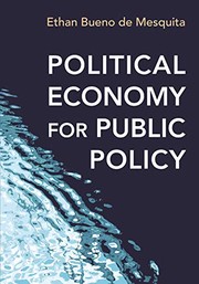 Cover of Political Economy for Public Policy by Ethan Bueno de Mesquita