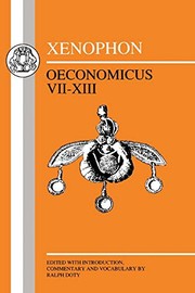 Front cover of Oeconomicus VII-XIII by Xenophon