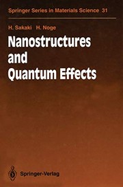 Cover of Nanostructures and quantum effects by Hiroyuki Sakaki